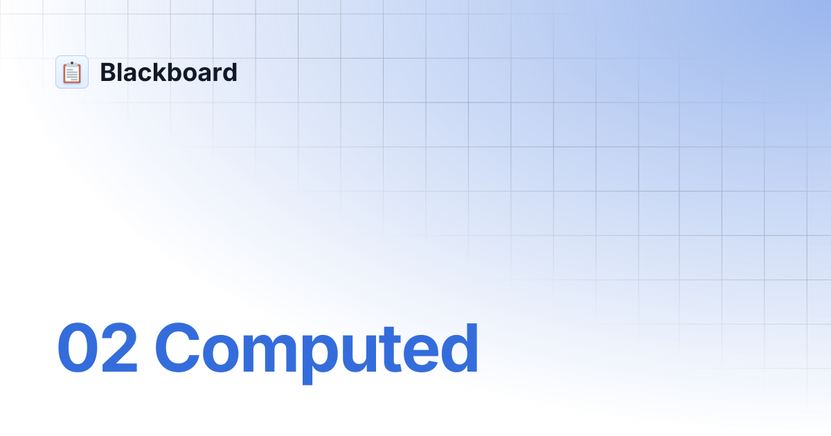 02 Computed | Blackboard